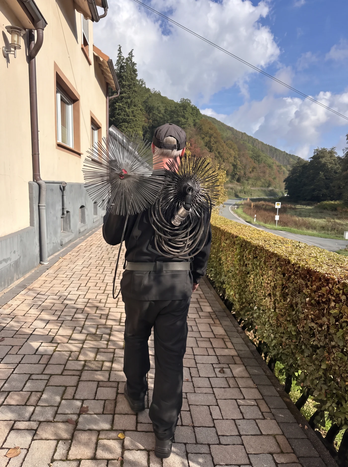 Unterwegs mit dem Kehrgerät